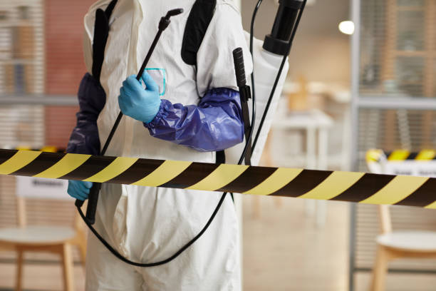 Professional Biohazard Cleanup technician working in New Boston, NH